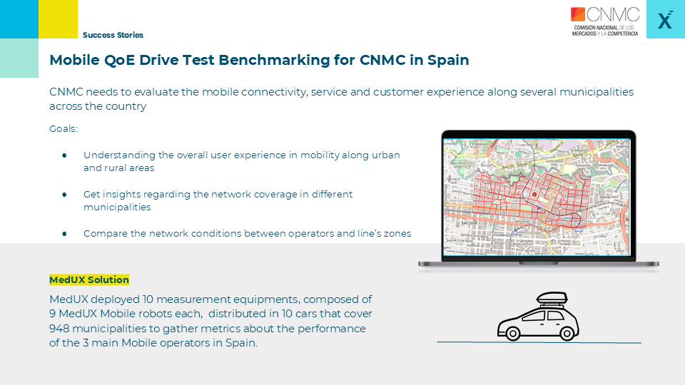 Mobile QoE Drive Test Benchmarking for CNMC in Spain