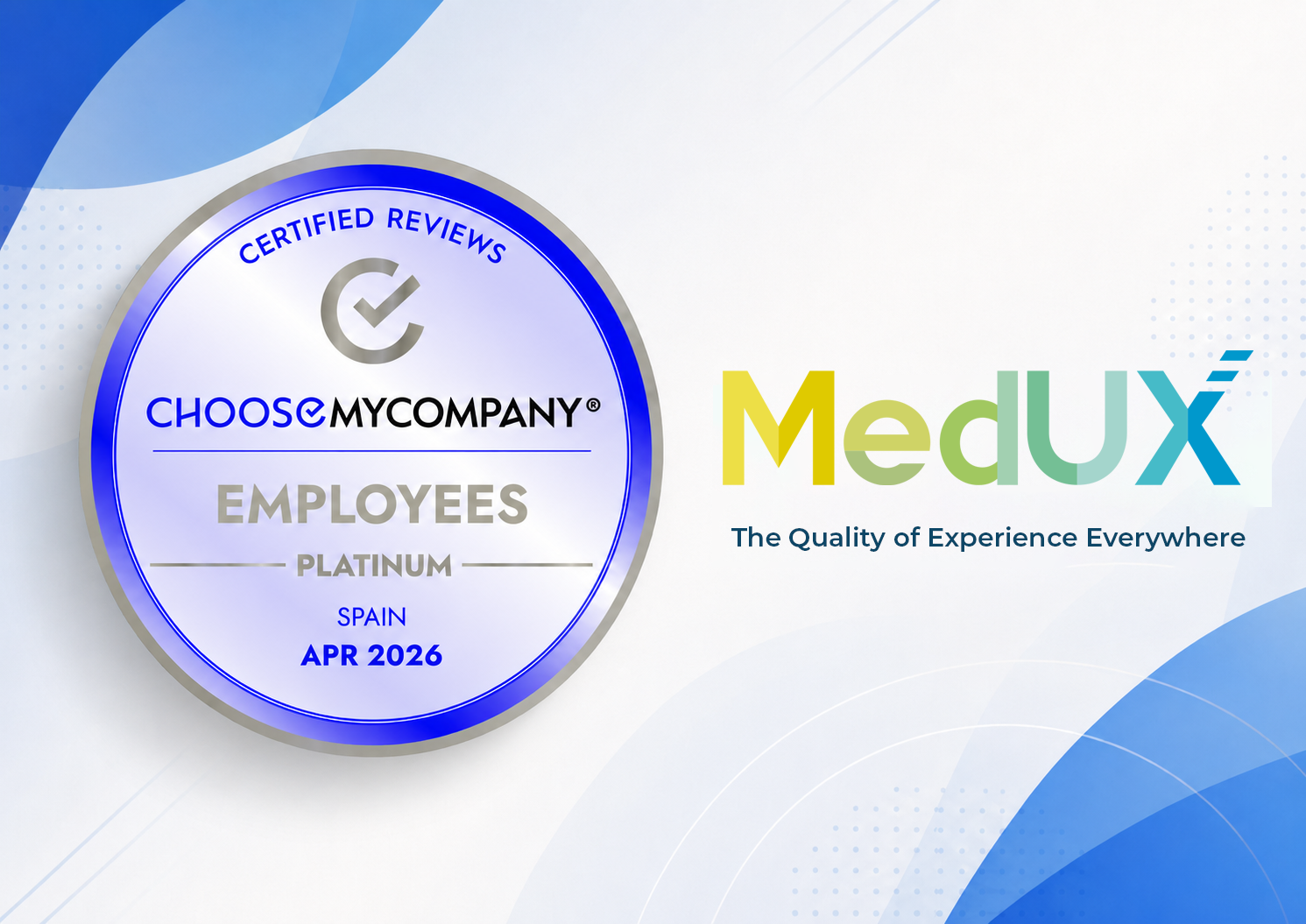 MedUX Happy At Work certification